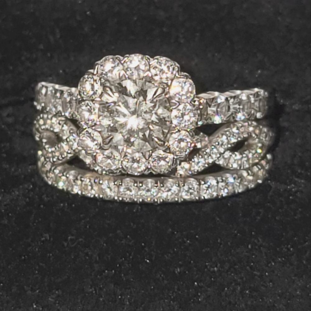 Diamond engagement set from Diamonds Direct size 9.25 White Gold